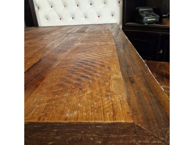 Eetkamerset chesterfield, chesterfield, bruin - afbeelding 2 van  5