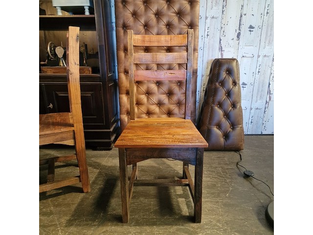 Eetkamerset chesterfield, chesterfield, bruin - afbeelding 3 van  5