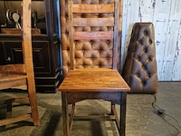 Eetkamerset chesterfield, chesterfield, bruin - afbeelding 3 van  5