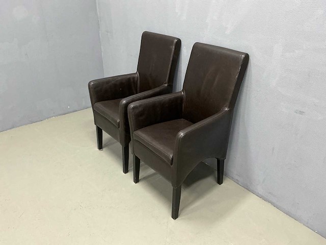 Eetkamerstoel - 52x57x102 cm (2x) - afbeelding 1 van  9