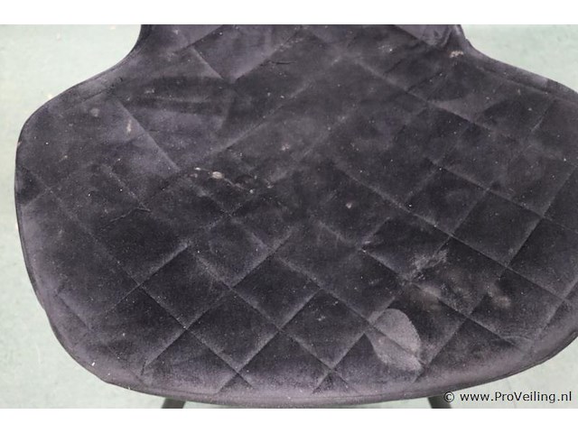 Eetkamerstoel - gestoffeerd - 6 stuks - afbeelding 6 van  7