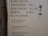 Eetkamerstoel, actona, aura dining chair, seat anthracite monza 130 - afbeelding 5 van  5