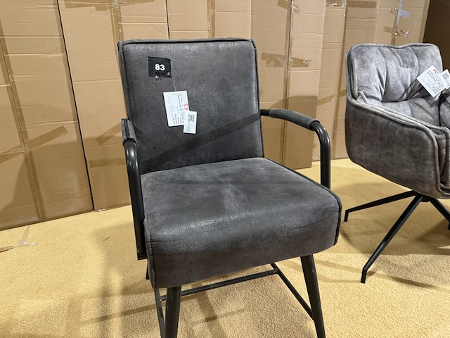 Eetkamerstoel, antraciet - afbeelding 2 van  3