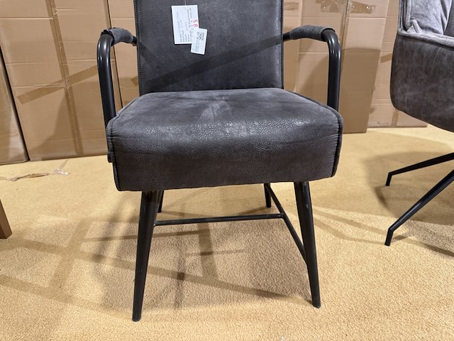 Eetkamerstoel, antraciet - afbeelding 3 van  3