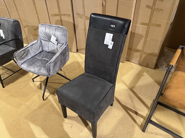 Eetkamerstoel, antraciet - afbeelding 3 van  4