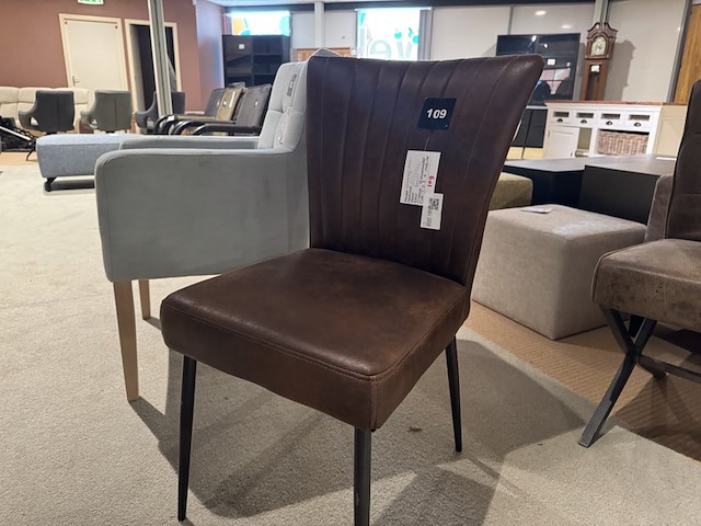 Eetkamerstoel, bruin - afbeelding 2 van  4