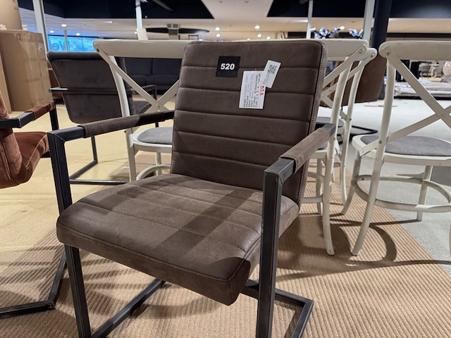 Eetkamerstoel, bruin - afbeelding 2 van  4