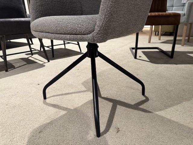 Eetkamerstoel, grijs - afbeelding 4 van  4