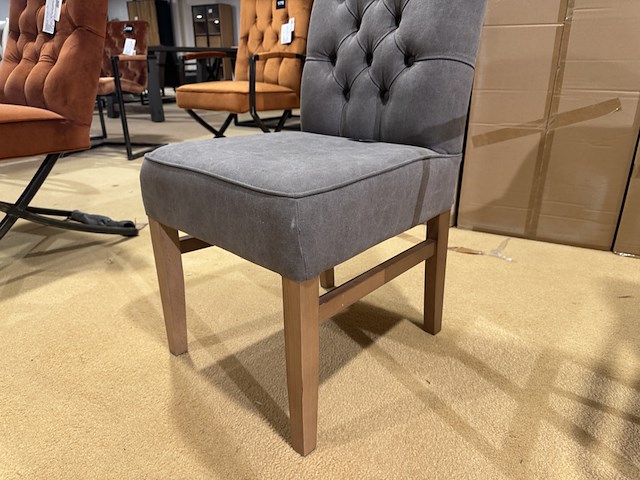 Eetkamerstoel, grijs - afbeelding 3 van  4