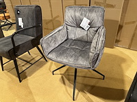 Eetkamerstoel, grijs - afbeelding 2 van  4