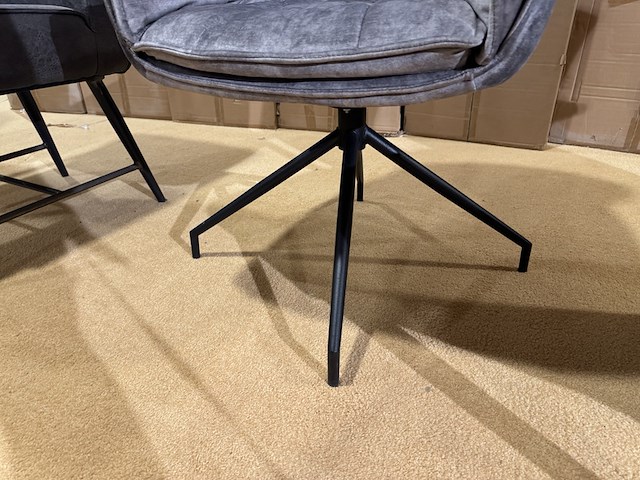 Eetkamerstoel, grijs - afbeelding 4 van  4