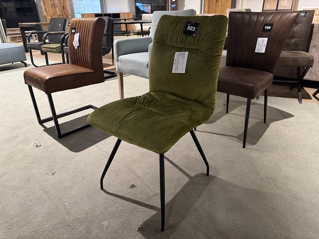 Eetkamerstoel, groen - afbeelding 1 van  4