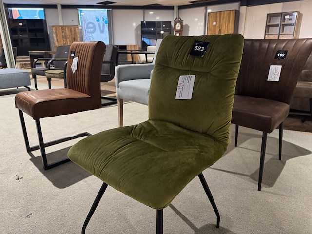 Eetkamerstoel, groen - afbeelding 2 van  4