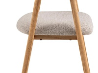 Eetkamerstoel met armleuning, furniqs, addi, seat beige danny 3 - afbeelding 1 van  6