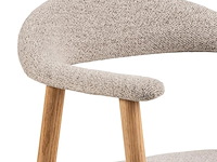 Eetkamerstoel met armleuning, furniqs, addi, seat beige danny 3 - afbeelding 3 van  6