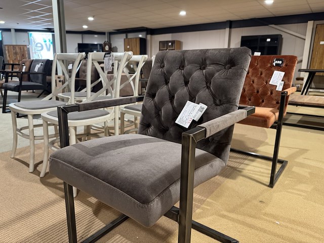 Eetkamerstoel, muis-grijs - afbeelding 2 van  3