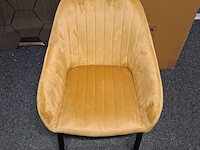 Eetkamerstoel, okergeel - afbeelding 3 van  4