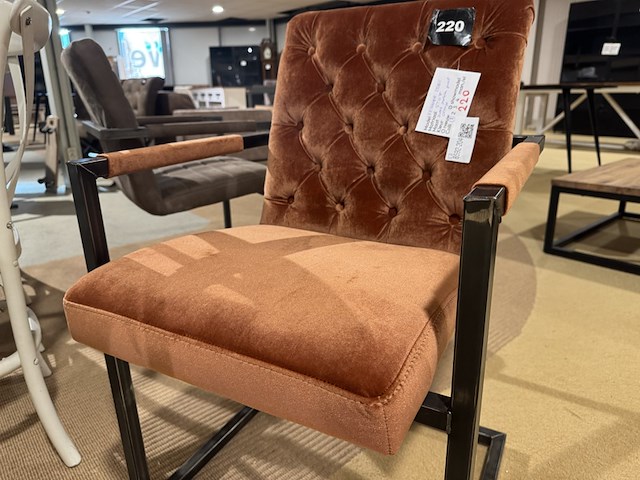 Eetkamerstoel, oranje - afbeelding 3 van  4