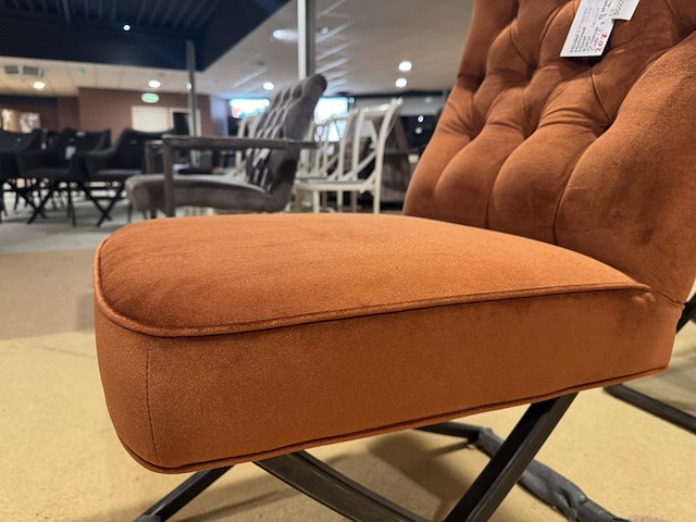 Eetkamerstoel, oranje - afbeelding 4 van  4