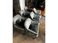 Eetkamerstoel velvet green (4x) - afbeelding 5 van  7