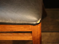 Eetkamerstoelen, hout/leder bekleed - 12 stuks - afbeelding 2 van  6