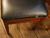 Eetkamerstoelen, hout/leder bekleed - 12 stuks - afbeelding 4 van  6