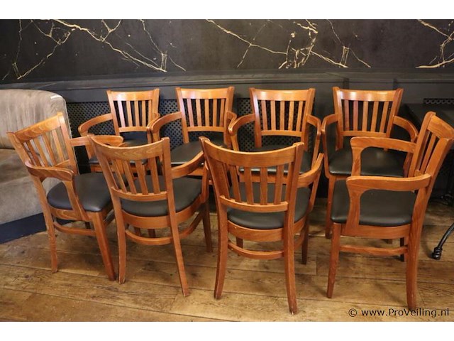 Eetkamerstoelen met armleuning - 8 stuks - afbeelding 1 van  5