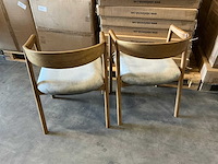 Eetkamerstoelen met armleuning zithoogte 48cm (2x) - afbeelding 2 van  2
