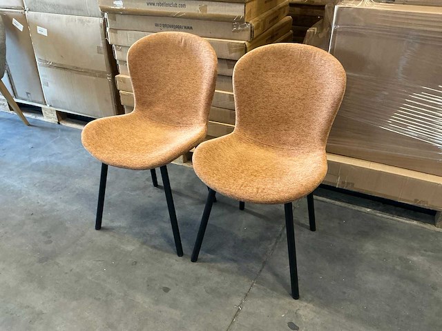 Eetkamerstoelen zithoogte 47cm (2x) - afbeelding 1 van  2