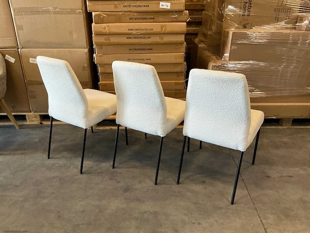 Eetkamerstoelen zithoogte 47cm (3x) - afbeelding 2 van  2