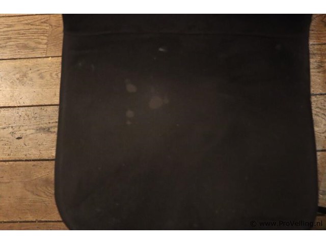 Eetkamerstoelen, zwart gestoffeerd - 8 stuks - afbeelding 3 van  4