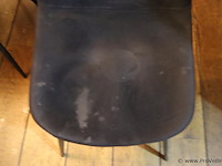 Eetkamerstoelen, zwart gestoffeerd - 8 stuks - afbeelding 4 van  4