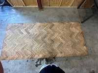 Eetkamertafel - visgraat - 90x200 - afbeelding 4 van  4