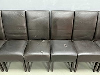 Eetkamertafel 190x100x77,5 cm en stoelen 54x44x100 cm (7x) - afbeelding 2 van  12