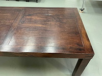 Eetkamertafel 190x100x77,5 cm en stoelen 54x44x100 cm (7x) - afbeelding 6 van  17