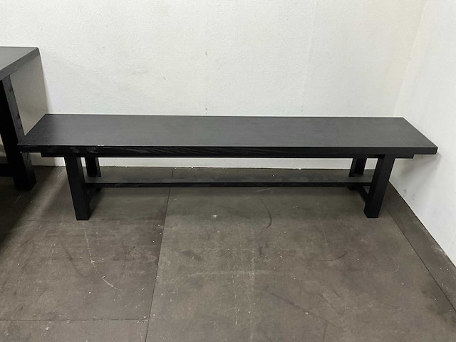 Eetkamertafel 200x90x75 cm met banken - afbeelding 7 van  7