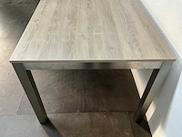 Eetkamertafel 200x91x75 cm met banken - afbeelding 2 van  12