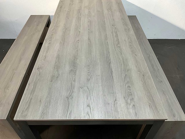 Eetkamertafel 200x91x75 cm met banken - afbeelding 8 van  12