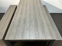 Eetkamertafel 200x91x75 cm met banken - afbeelding 8 van  12