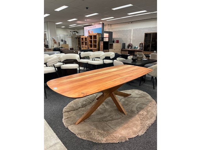 Eetkamertafel accacia lissabon 240cm - afbeelding 3 van  8
