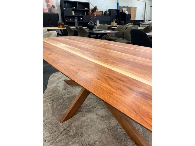 Eetkamertafel accacia lissabon 240cm - afbeelding 6 van  8