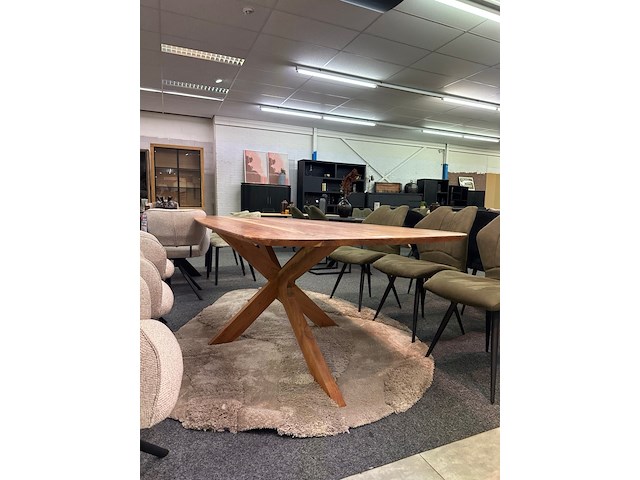 Eetkamertafel accacia lissabon 240cm - afbeelding 7 van  8