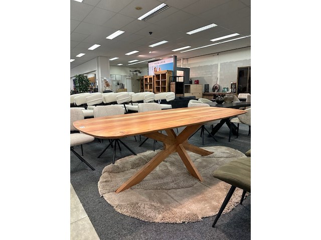 Eetkamertafel accacia lissabon 240cm - afbeelding 8 van  8