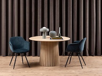 Eetkamertafel, actona, cristo, veneer oak, lacquered - afbeelding 5 van  8