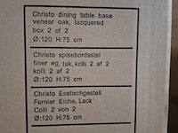 Eetkamertafel, actona, cristo, veneer oak, lacquered - afbeelding 8 van  8