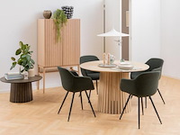 Eetkamertafel, actona, cristo, veneer oak, lacquered - afbeelding 4 van  8