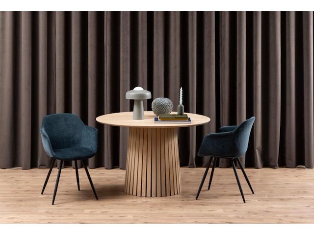 Eetkamertafel, actona, cristo, veneer oak, lacquered - afbeelding 5 van  8