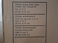 Eetkamertafel, actona, cristo, veneer oak, lacquered - afbeelding 8 van  8