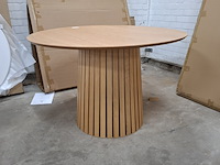 Eetkamertafel, actona, cristo, veneer oak, lacquered - afbeelding 1 van  8