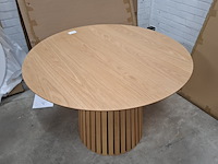 Eetkamertafel, actona, cristo, veneer oak, lacquered - afbeelding 2 van  8